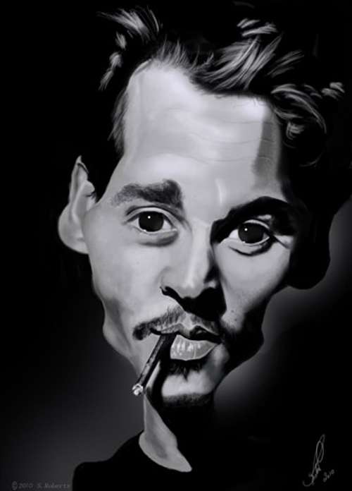 Johnny+Depp+Caricature1