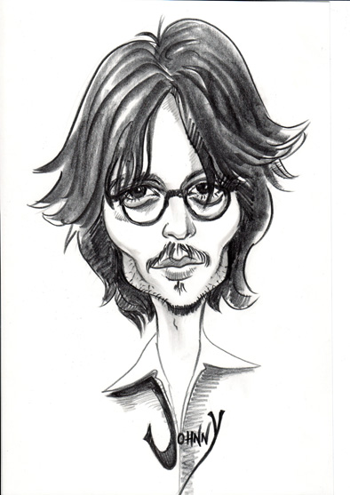 karikatura--johnny-depp
